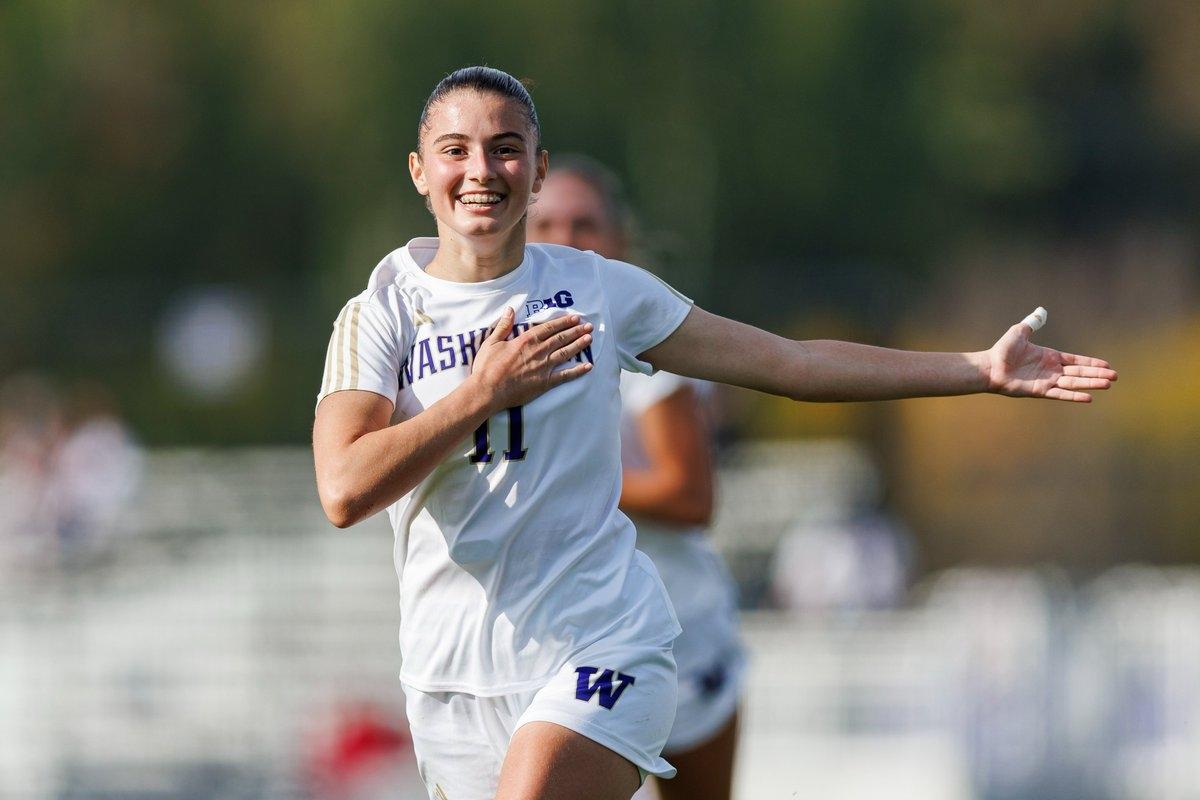 Ioanna celebrates versus Michigan State