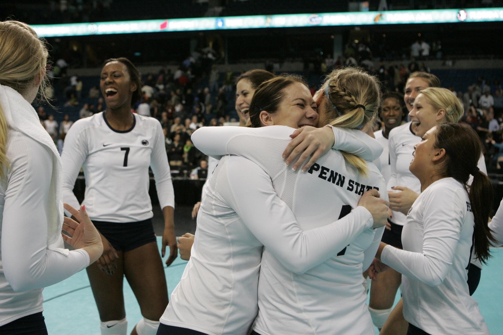 Penn State volleyball claims third straight National Championship in December 2009.